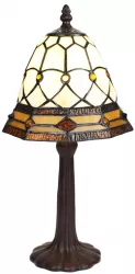 Veioza decorativa sticla polirasina Tiffany 21x39 cm 