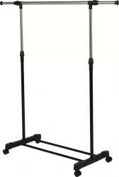Suport haine inox plastic negru Hilar 80x43x85-150 cm 