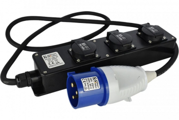 Prelungitor 230V Stecher Euro - 3x Priza Casnica - max 5000W - KS-EX1.5M-3S 