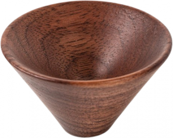 Buton din lemn pentru mobila Conic Wood finisaj nuc D 43 mm 