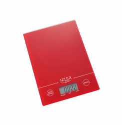 Cantar electronic de bucatarie AD3138R cantarire maxima 5 kg precizie 1g functie tara si zero rosu 