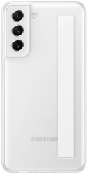 Husa de protectie Samsung Clear Strap Cover pentru Galaxy S21 FE 5G White 