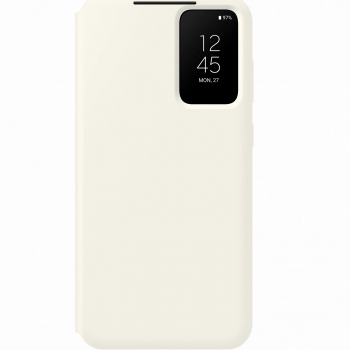 Husa de protectie Samsung Smart View Wallet Case pentru Galaxy S23 Plus Cream 