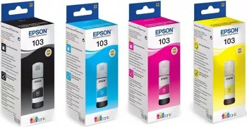 Set 4 cartuse cerneala EPSON 103 EcoTank 103 Negru 103 Cyan 103 Magenta 103 Yellow 