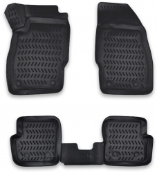 Set 4 covorase cauciuc stil tavita Opel Corsa E 2014 -2019 
