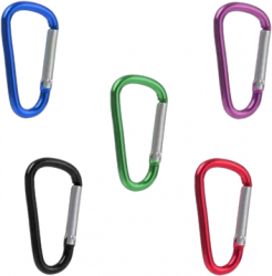 Set 5 Carabine aliaj de aluminiu maxim 10 Kg 4.7 x 2.5 cm Multicolor JMB-BBL6491 