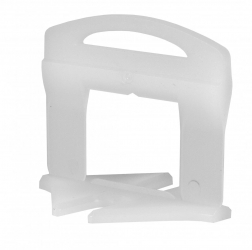 Distantiere autonivelare Delta Clips-uri pt. gresie faianta si placi - Rost de 1 5 mm - 200 buc - RUBI-2841 