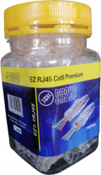 Set 100 conectori RJ45 pass through UTP Cat6 