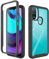 Husa pentru Motorola Moto E20 + Folie Techsuit Defense360 Pro Black 