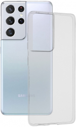 Husa pentru Samsung Galaxy S21 Ultra 5G Techsuit Clear Silicone Transparenta 