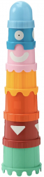 Joc asamblare turn cu 7 piese colorate Multicolor IKA-BBL6562 