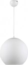 Pendul Pende 1x60w abajur sticla alb FST29489