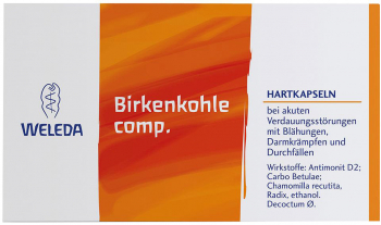 Carbune Activ Weleda Birkenkohle Tratament Tulburari Digestive din Mesteacan si Musetel 20 tablete