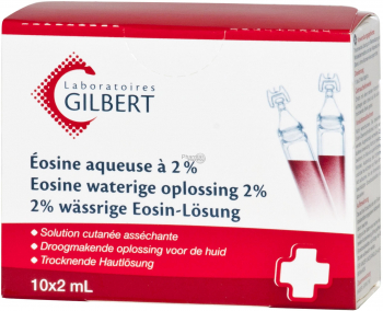 Solutie Gilbert Eosine Efect Preventiv al Infectiilor cauzate de Scutece pentru Sugari 10 monodoze 2ml