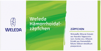 Supozitoare Weleda Amelioreaza Arsurile si Mancarimile in urma Hemoroizilor 10 buc 