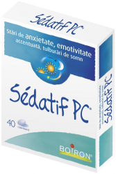Tratament Homeopat Boiron Sedatif PC Tratament Stari de Anxietate Emotivitate Accentuata Tulburari de Somn 40 comprimate 