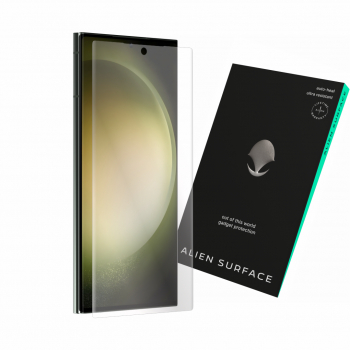 Folie Alien Surface Samsung Galaxy S23 Ultra protectie ecran compatibil cu carcasa 