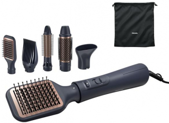 Perie cu aer Philips Series 5000 BHA530/00 1000 W 3 trepte de temperatura Invelis Ceramic Negru 