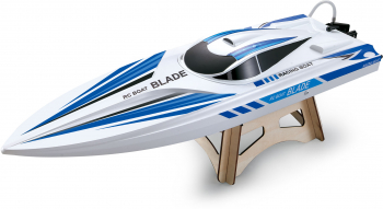 Barca RC cu telecomanda Blade Mono / Lungime 67 cm / 2 4 GHz / Viteza 40 km/h / Raza 80m / Racire pe apa / RTR / 14+ 