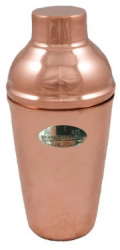 Shaker din Cupru pentru Cocktailuri cu Sita si Capac 550ml 