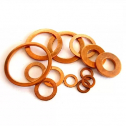 Set 10 saibe M15 x 7.5 x 2.5 mm din cupru pentru injectoare diesel Common Rail 
