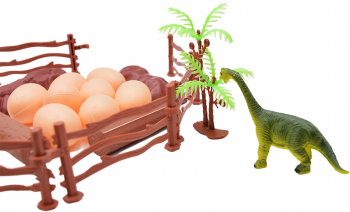 Set 35 piese figurine dinozauri si accesorii decor 