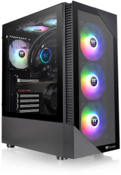 Carcasa Thermaltake View 200 MidTower, Tempered Glass, aRGB Neagra CA-1X3-00M1WN-00 