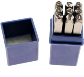 Set de poansoane cu numere 8mm 