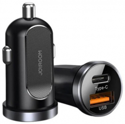 Incarcator Auto Joyroom 2 x USB 1 USB + 1 USB Type C 30W/ 5A Power Delivery Quick Charge 3.0