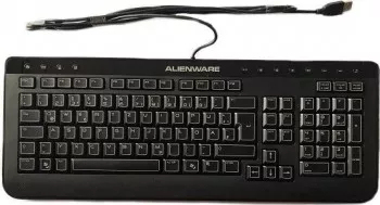 Tastatura Alienware layout spaniola USB Multimedia Negru