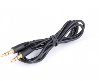 Cablu audio prelungitor cu mufa Jack 3.5mm TATA la TATA cablu ultra rezistent si flexibil textil 1.5 metri Negru ALXT-BBL6767