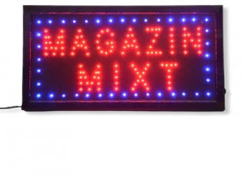 Reclama Text LED - Magazin Mixt / animatie luminoasa dinamica MyStyle and reg 