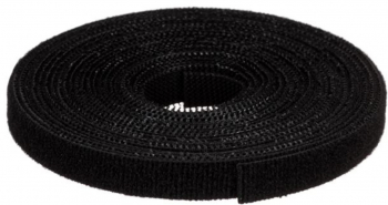 Banda adeziva velcro pentru organizarea cablurilor si alte accesorii Lunigime 4 metri Negru JMB-BBL6794