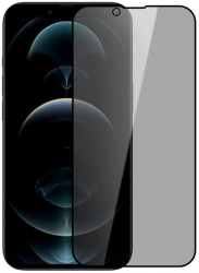Folie Sticla Privacy 5D compatibila cu Apple iPhone 13 Pro Max 5D full glue 9H 0.3MM acopera tot ecranul 