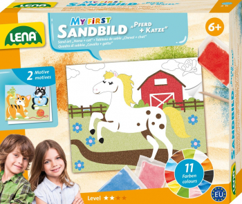 LENA - SANDBILD - PICTURA CU NISIP - ANIMALE - 2 PLANSE - 42670