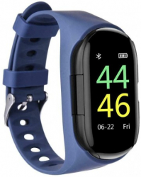 Bratara Smart Fitness cu Casti Bluetooth InEar Techstar® M1 Bluetooth 5.0 HD TFT Incarcare USB Greutate 3 