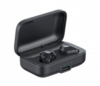Casti Smart Techstar® TWS S15 Wireless Bluetooth V5.0 HD Audio Touch IPX6 iOS Android 1500mAh Negru 