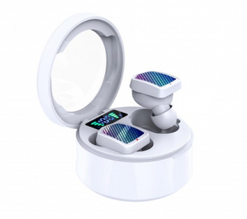 Casti Smart Techstar® TWS S30 Wireless Bluetooth V5.0 IPX6 HD Audio Touch iOS Android Type-C Alb 
