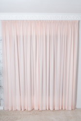 Perdea roz voal de matase DolceSara 013 cu rejansa 300x250 