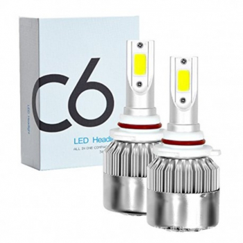 Set 2 LED-uri Auto Techstar® C6 9006 36w 3800 Lumeni 6500K AUTO 12-24 Volti COB 