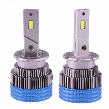 Set 2 LED-uri Auto Techstar® D2S 35w 5000 Lumeni 6500K AUTO 12-24 Volti CSP Canbus Radiator Aluminiu 