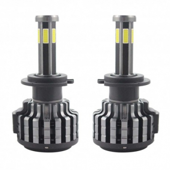 Set 2 LED-uri Auto Techstar and reg F6 H7 45w 5000 Lumeni 6500K AUTO 12-24 Volti COB Canbus 