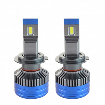 Set 2 LED-uri Auto Techstar and reg K11 H7 55w 8000 Lumeni 6500K AUTO 12-24 Volti CSP Canbus Miez Cupru Ra 