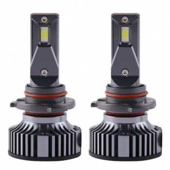 Set 2 LED-uri Auto Techstar and reg K9 9005 50w 6000 Lumeni 6500K AUTO 12-24 Volti CSP Canbus Miez Cupru R 