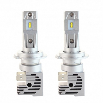 Set 2 LED-uri Auto Techstar and reg M3 H7 40w 8000 Lumeni 6500K AUTO 12-24 Volti ZES Canbus Miez Cupru Rad 