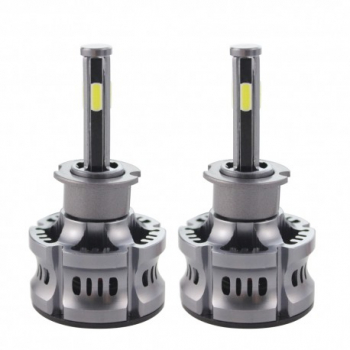 Set 2 LED-uri Auto Techstar® N8 H3 50w 5500 Lumeni 3000K-8000K AUTO 12-24 Volti COB Canbus Radiator 