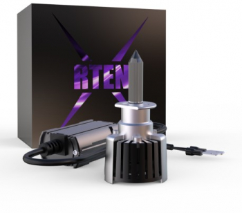 Set 2 LED-uri Auto Techstar® R10 H1 45w 5000 Lumeni 6500K AUTO 12-24 Volti CSP Canbus Radiator Alumi 