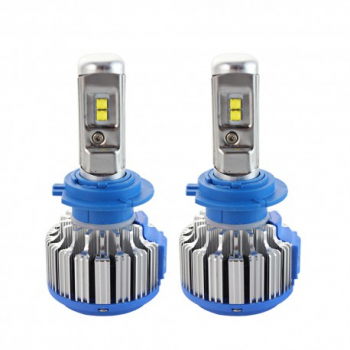Set 2 LED-uri Auto Techstar® T1 H7 35w 8000 Lumeni 6000K AUTO 12-24 Volti CREE Canbus Radiator Alumi 