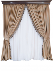 Set de 2 draperii din catifea cu rejansa bej auriu semiopace accesorizate 140x250 cm 