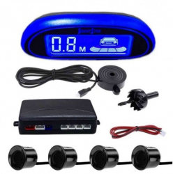 Set senzori Parcare auto Detector PARKTRONIC Display radar monitor 4 senzori NEGRU 